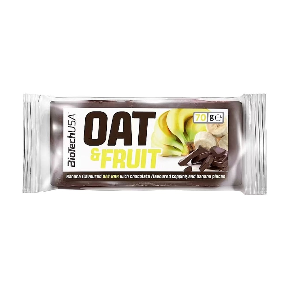 Уцінка! Протеїновий батончик BioTechUSA Oat &amp; Fruit Bar Шоколад та банан, 70 г